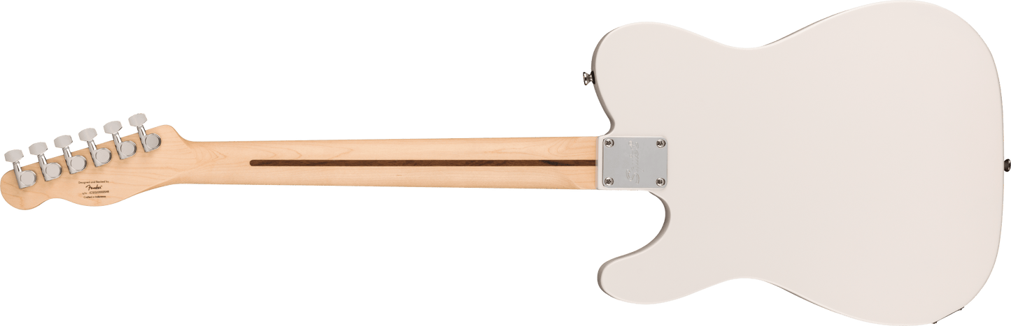 Squier Sonic® Esquire® H, Maple Fingerboard, Black Pickguard, Arctic White