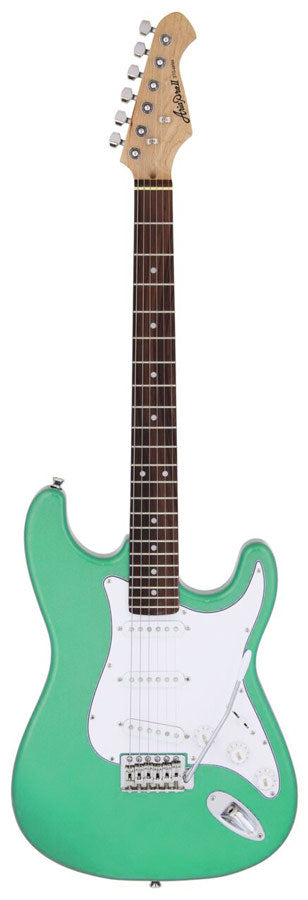 Aria STG-003 Series Electric Guitar in Surf Green Pickups: 3 x Single Coil