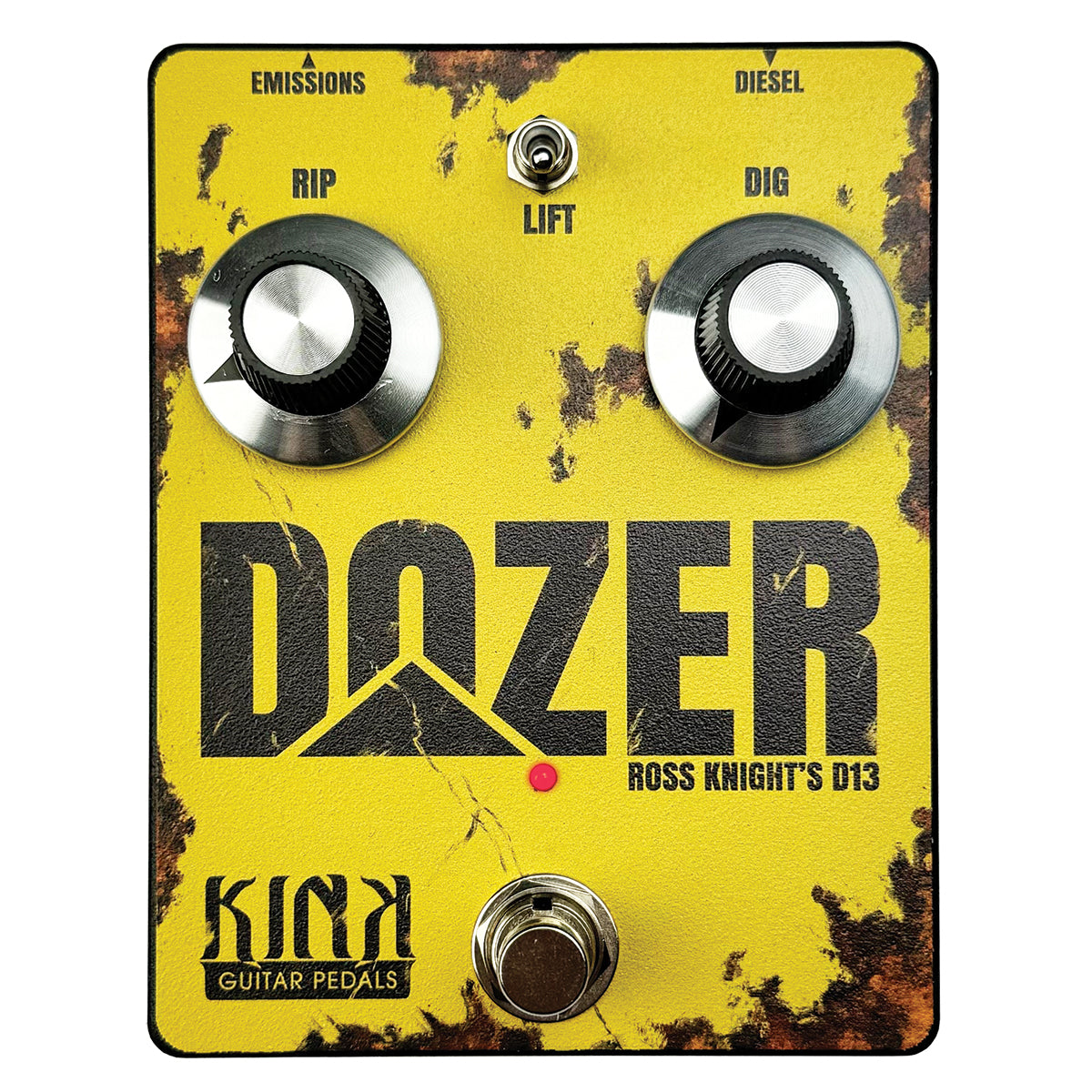 Kink Dozer Fuzz pedal collaboration with Cosmic Psychos DOZER