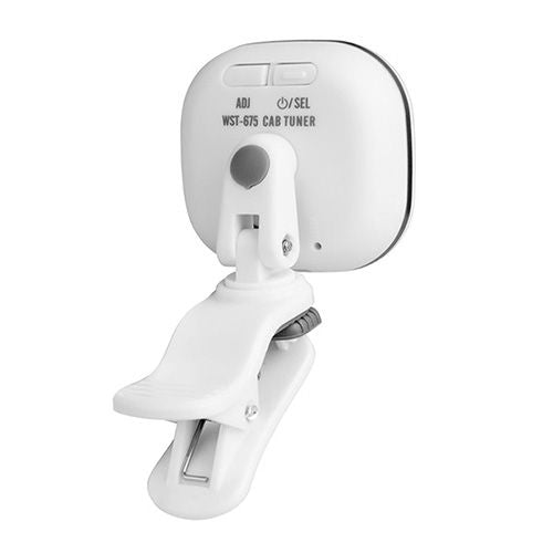 Cherub WST-675W Chromatic Clip On Tuner with Built-in Rechargeable Battery | White