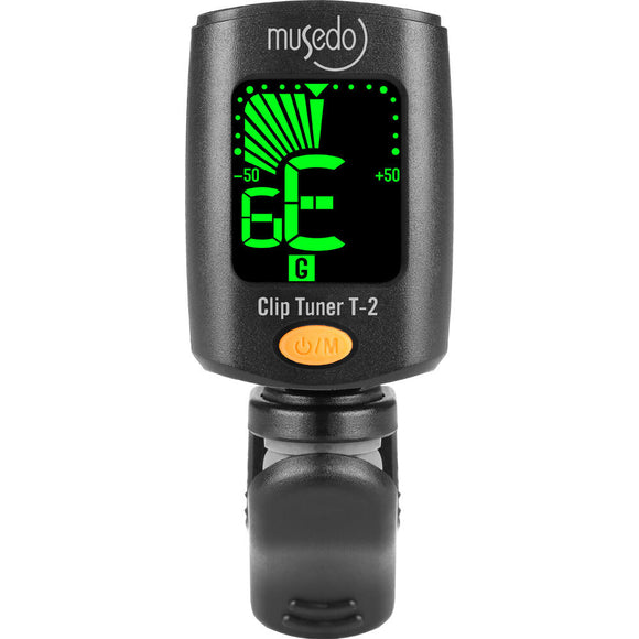 Musedo MT2 Clip-On Chromatic Instrument Tuner Clips onto any Headstock Easily