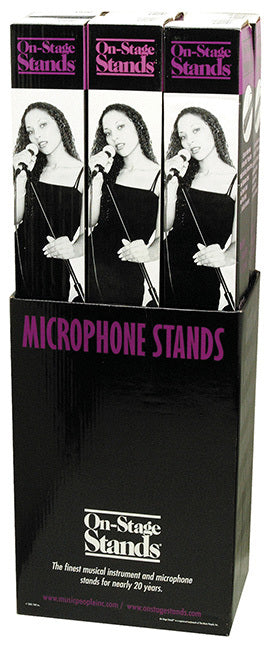 On Stage Boom Mic Stand with 30" Euro Boom in Black Never Go On Stage Without Us!