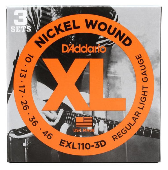 Daddario EXL110-3D 3 Pack