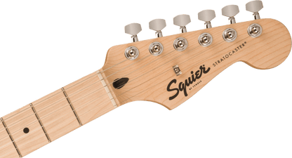 Squier Sonic® Stratocaster® HSS, Maple Fingerboard, Black Pickguard, Black