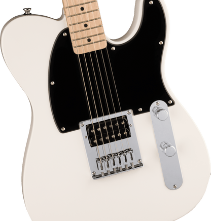 Squier Sonic® Esquire® H, Maple Fingerboard, Black Pickguard, Arctic White