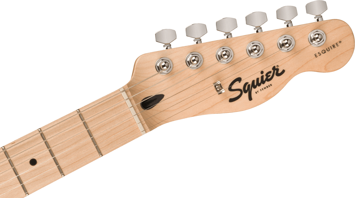 Squier Sonic® Esquire® H, Maple Fingerboard, Black Pickguard, Arctic White