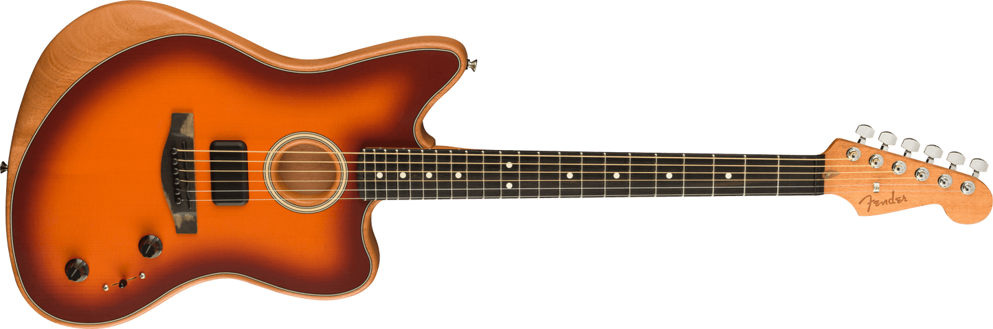 Second Hand Fender American Acoustasonic® Jazzmaster Tobacco Sunburst in Gig Bag Serial #US220761A
