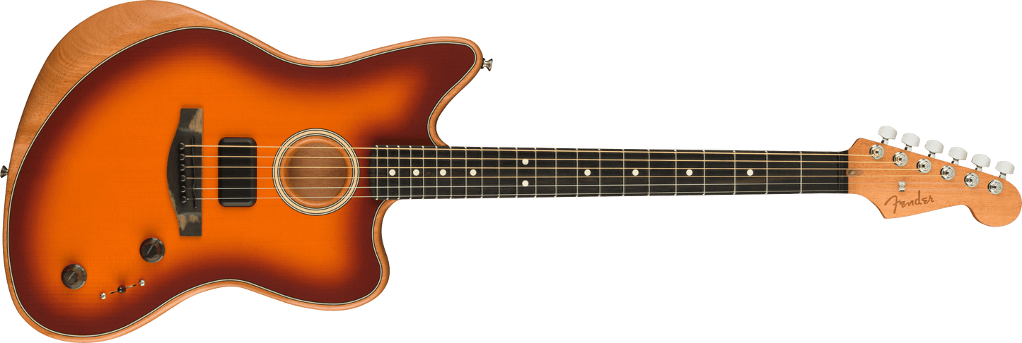 Second Hand Fender American Acoustasonic® Jazzmaster Tobacco Sunburst in Gig Bag Serial #US220761A