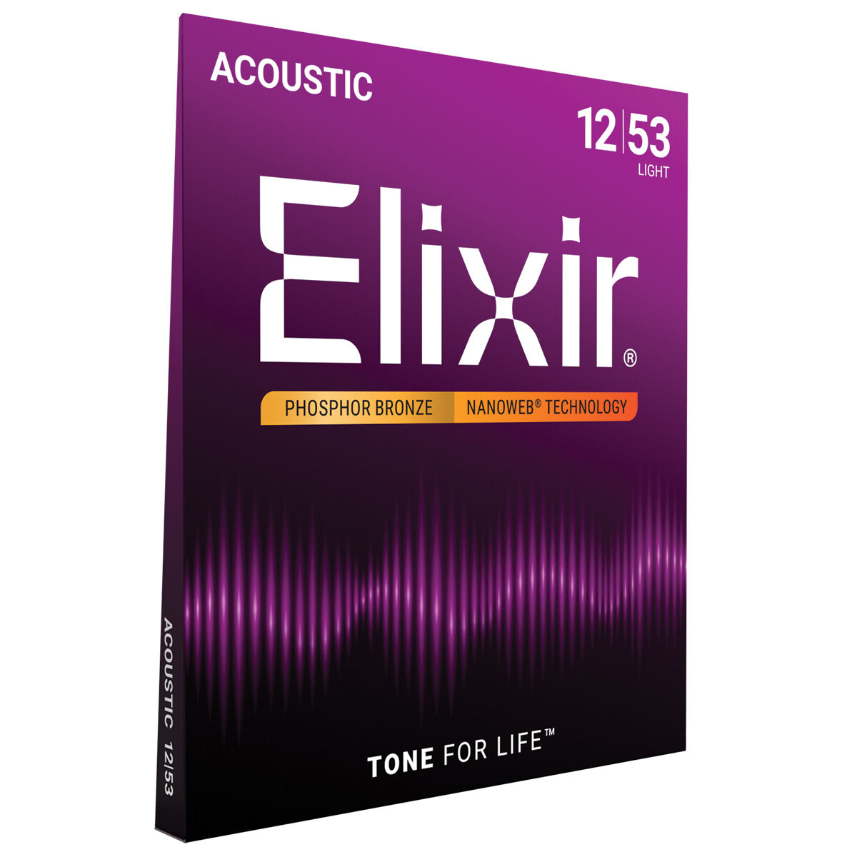 Elixir 16052 Nanoweb PHOSPHOR Bronze Light 12-53