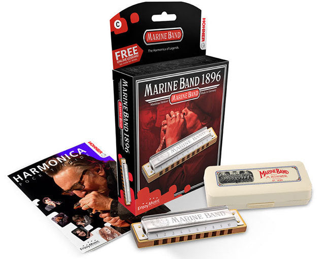 Hohner Marine Band 1896 Classic Harmonica in the Key of A The One, the Only, the Original.