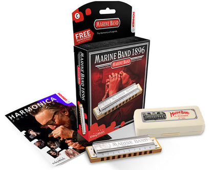 Hohner Marine Band 1896 Classic Harmonica in the Key of A The One, the Only, the Original.