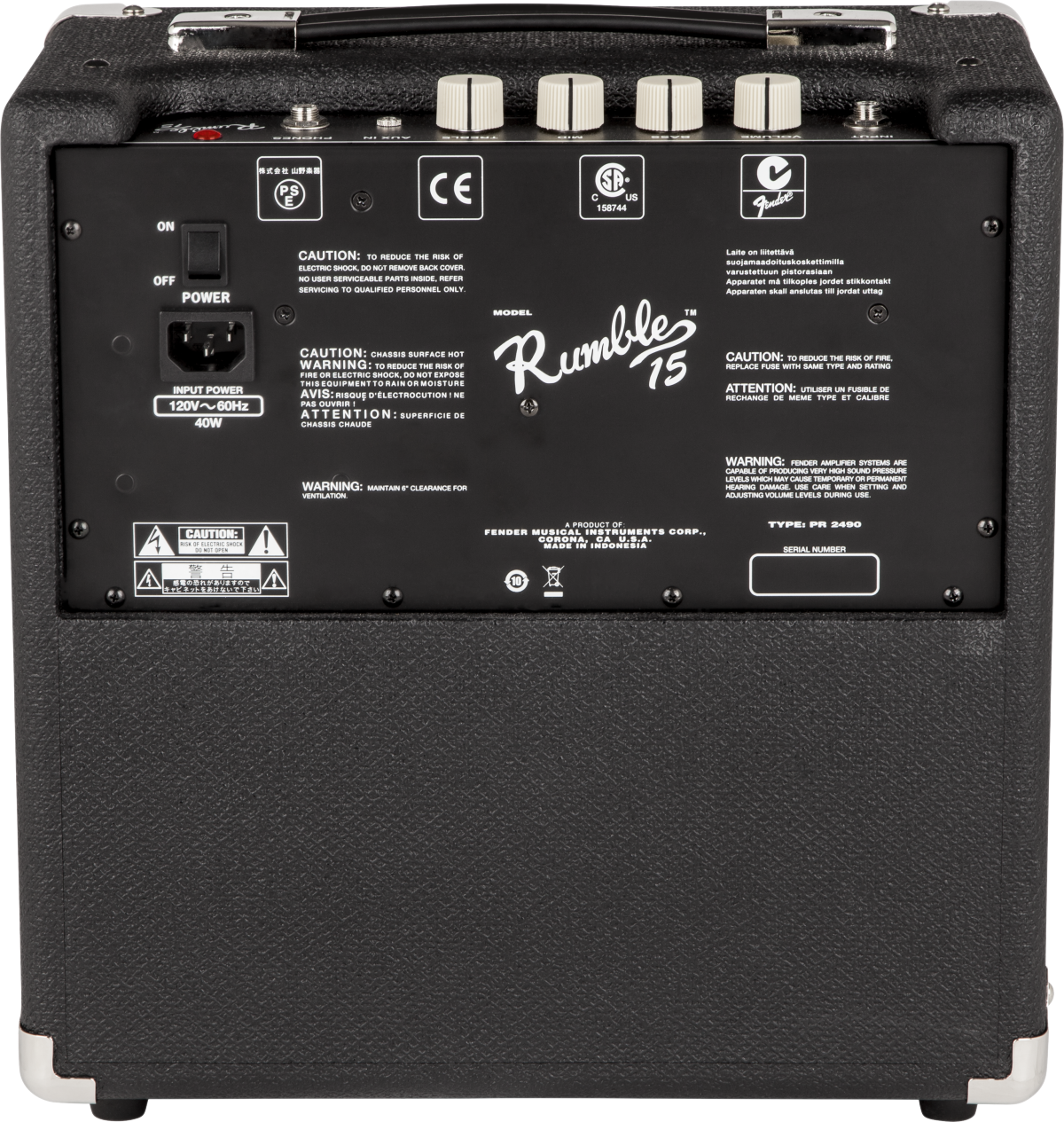 Fender Rumble 15 Bass Practice Amplifier