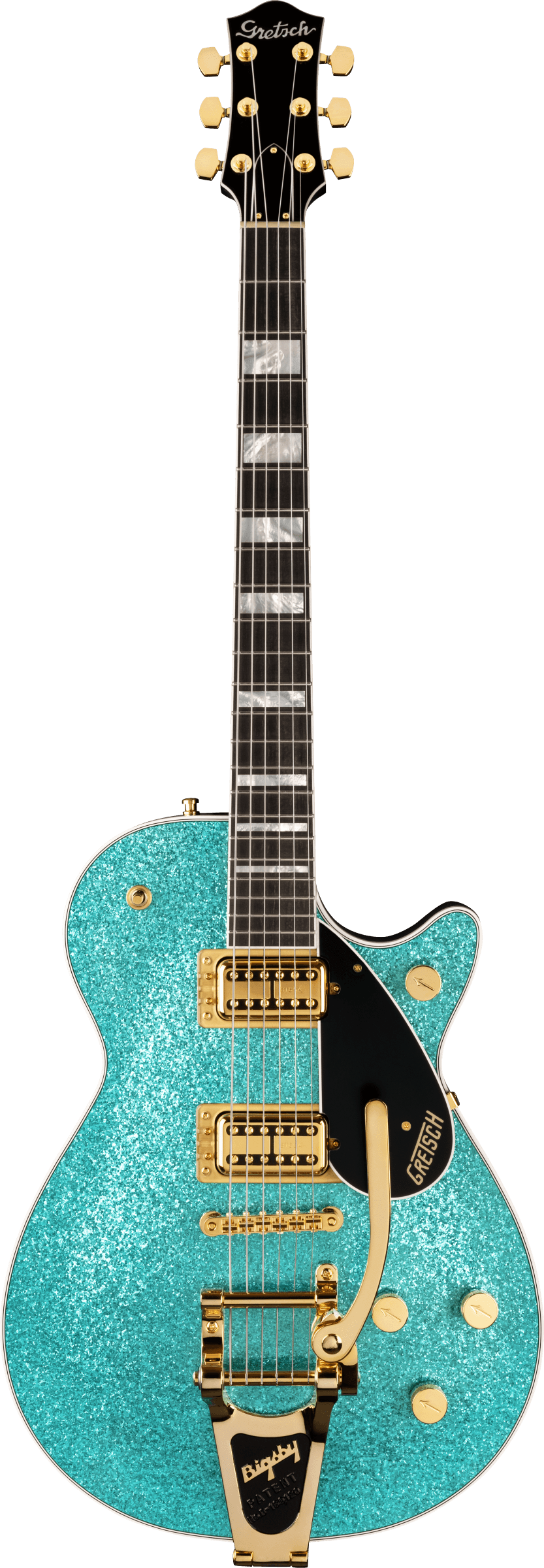 Gretsch G6229TG Ltd Players Edition Sparkle Jet BT w/Bigsby®, Gold Hardware, Ocean Turquoise Sparkle