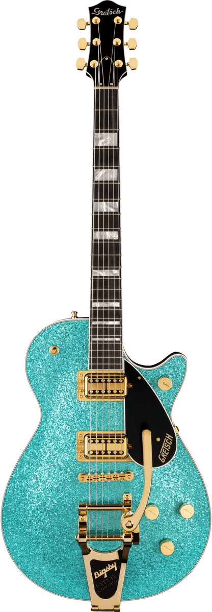 Gretsch G6229TG Ltd Players Edition Sparkle Jet BT w/Bigsby®, Gold Hardware, Ocean Turquoise Sparkle