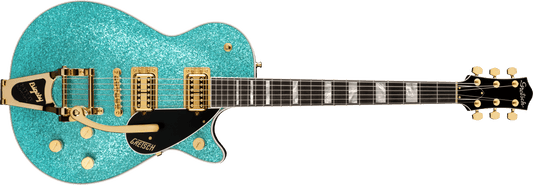 Gretsch G6229TG Ltd Players Edition Sparkle Jet BT w/Bigsby®, Gold Hardware, Ocean Turquoise Sparkle