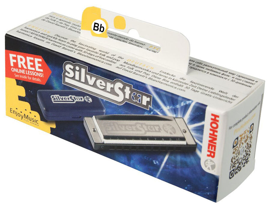 Hohner Enthusiast Series Silverstar Harmonica in the Key of Bb Unleash your Star Power!