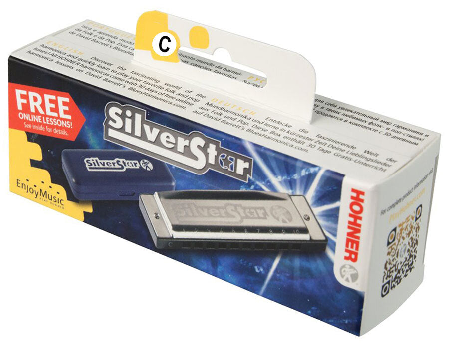 Hohner Enthusiast Series Silverstar Harmonica in the Key of C Unleash your Star Power!