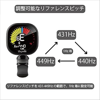 CHERUB WST675B Rechargeable clip-on chromatic tuner Black