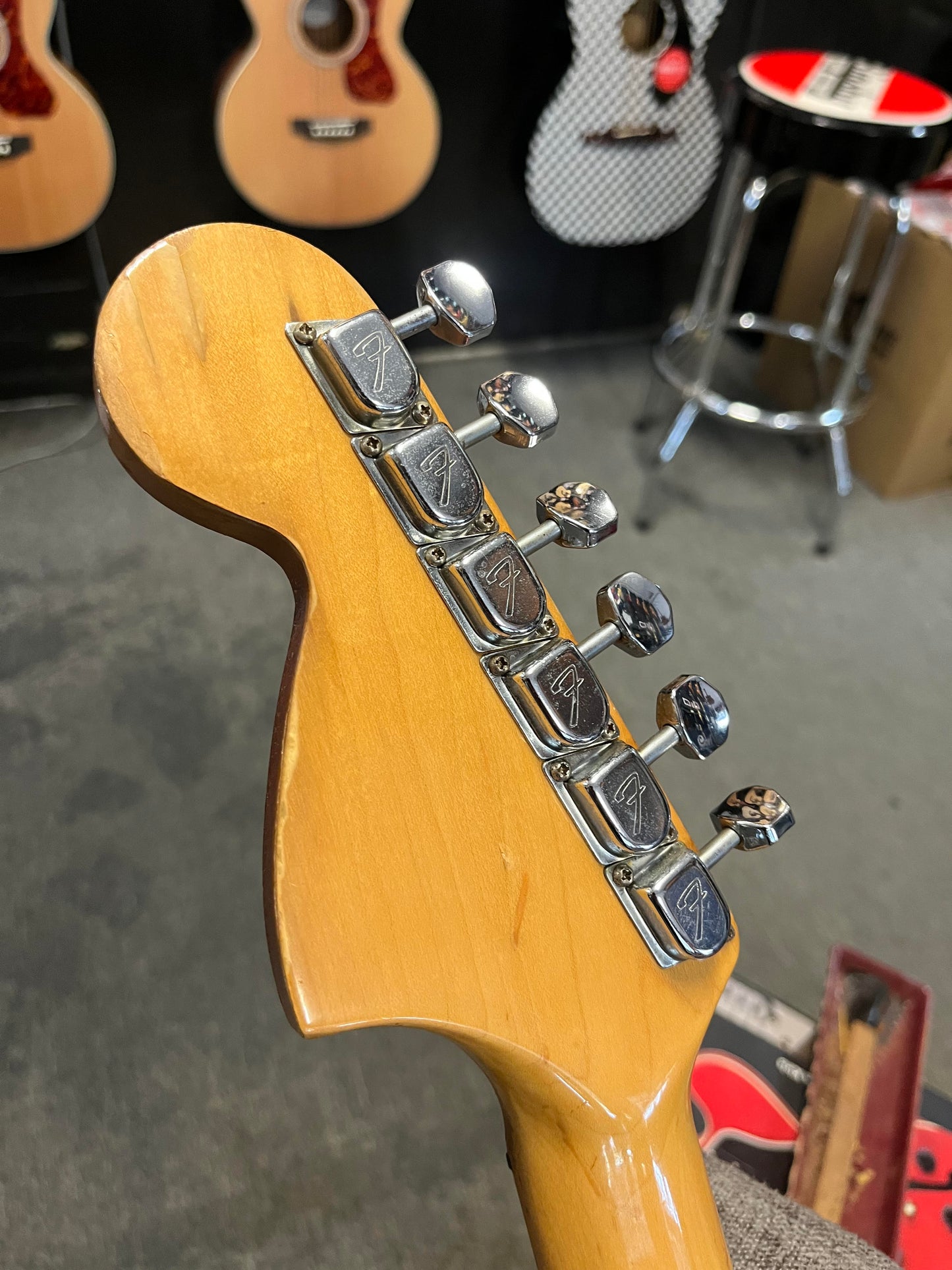 Second Hand Fender 1978/79 Strat 3 Colour Sunburst in SKB Hard case Serial # S 905850