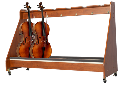 Alges Mobile Instrument Storage - 6-Unit Cello Rack
