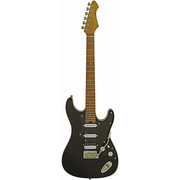 Aria 714-DG Fullerton Tribute Collection Electric Guitar in Black Pickups: 2 x Single Coil/1 x Humbucking