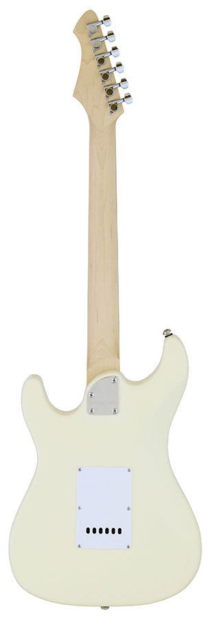 Aria 714-STD Series Electric Guitar in Vintage White Pickups: 2 x Single Coil/1 x Humbucking