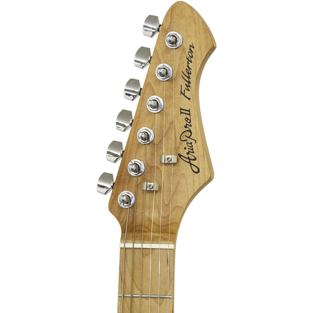 Aria 714-MK2 Fullerton Series Electric Guitar in Turquoise Blue Pickups: 2 x Single Coil/1 x Humbucking