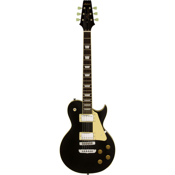 Aria PE-350STD Series Electric Guitar in Aged Black Pickups: 2 x Classic Power (Alnico-5)