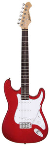 Aria STG-003 Series Electric Guitar in Candy Apple Red Pickups: 3 x Single Coil