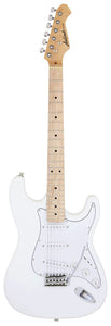 Aria STG-003M Series Electric Guitar in White Pickups: 3 x Single Coil