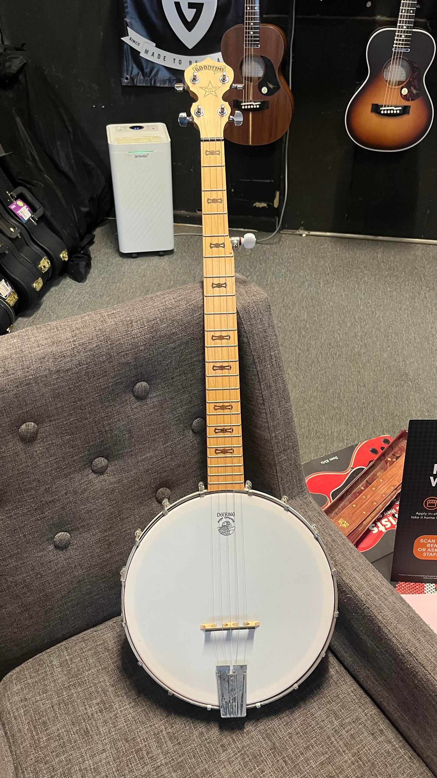 Deering Goodtime Openback Banjo LEFT HANDED!
