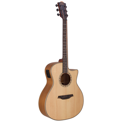 Bromo Tahoma Series Grand Auditorium Electric-Acoustic Guitar, Spruce