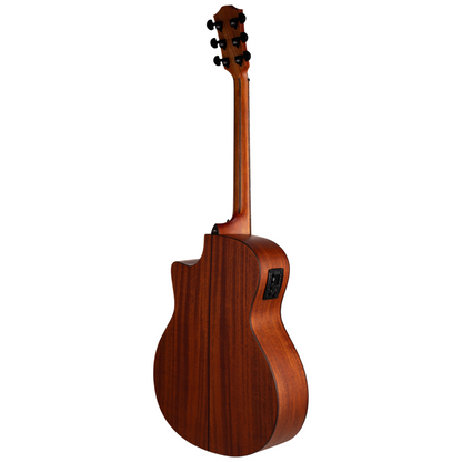 Bromo Tahoma Series Grand Auditorium Electric-Acoustic Guitar, Mahogany