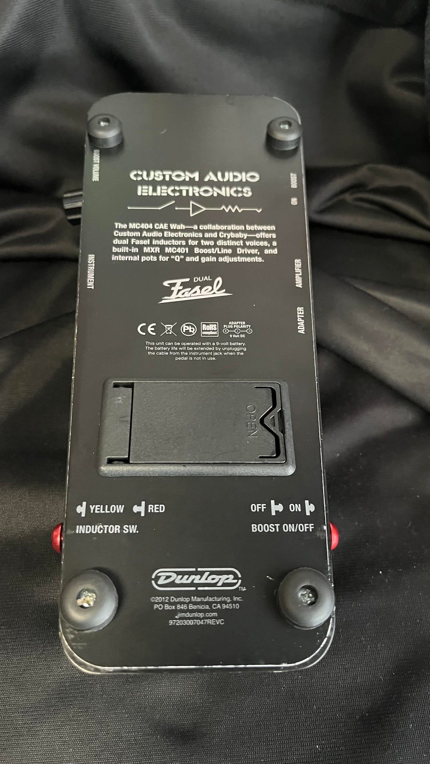 Pre-Loved Custom Audio Electronics MXC404 Wah pedal