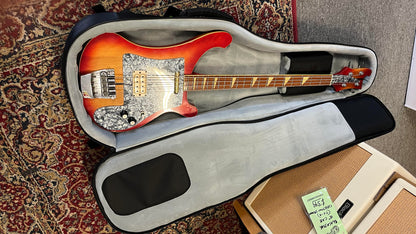 1970's Emperador Japan "4001" Bass (Fireglo) in Mammoth WoolyB Case