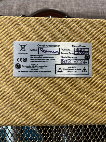 Second Hand Cornell Romany 12 Made in UK 10 watt Class A Amplifier