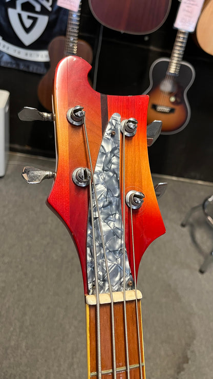 1970's Emperador Japan "4001" Bass (Fireglo) in Mammoth WoolyB Case