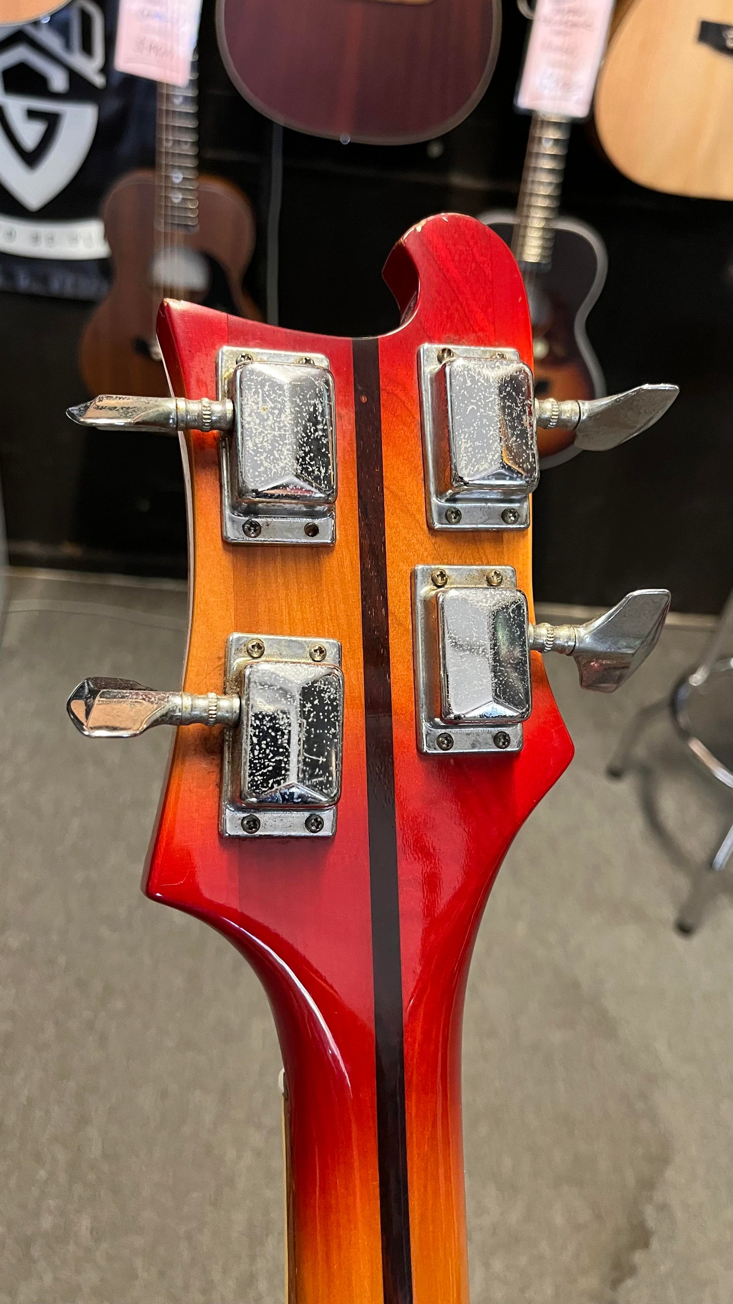 1970's Emperador Japan "4001" Bass (Fireglo) in Mammoth WoolyB Case
