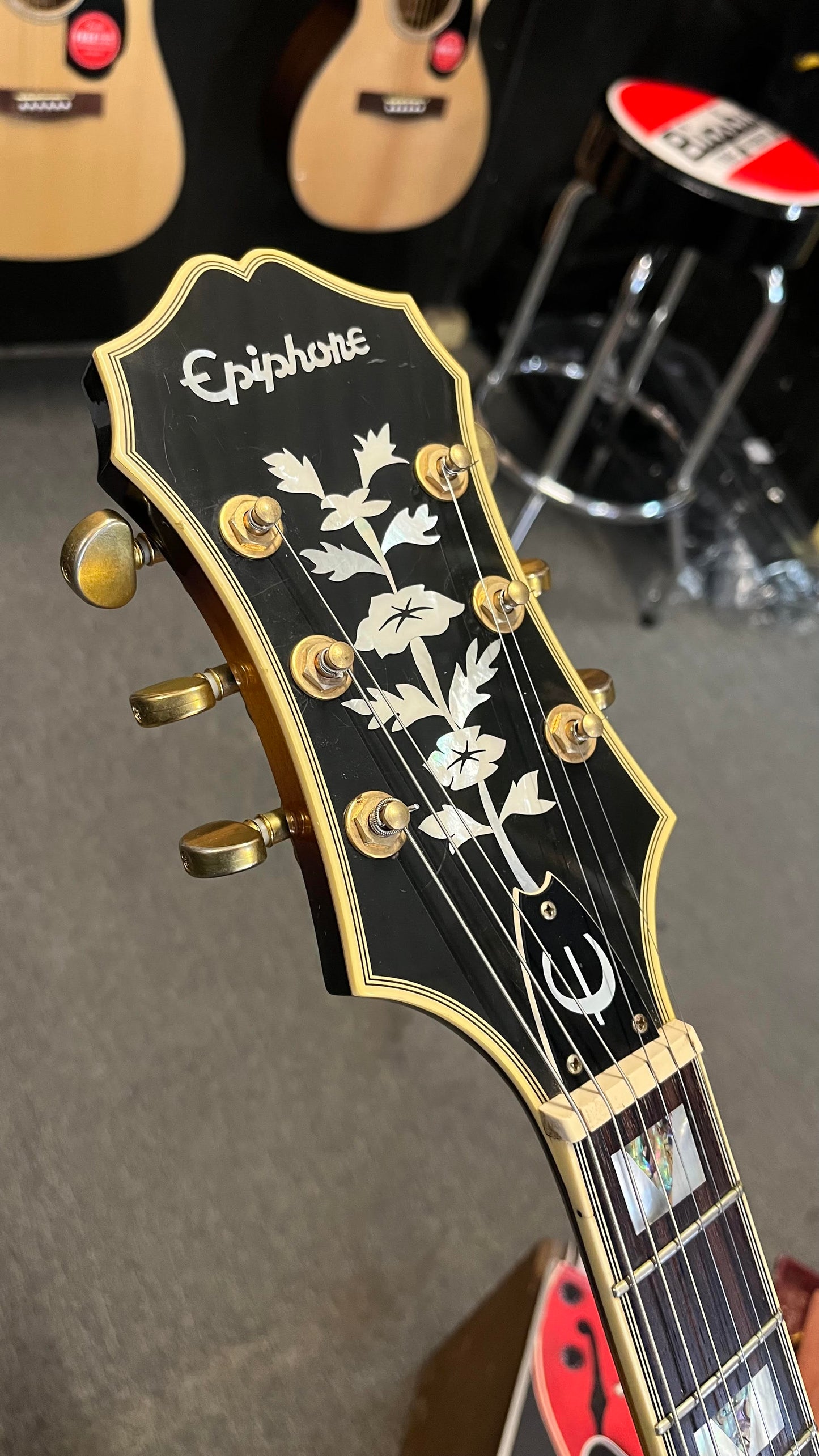 Second Hand Epiphone Sheraton-II-VS 2007 Made in Korea in Hard Case Serial# U07082457