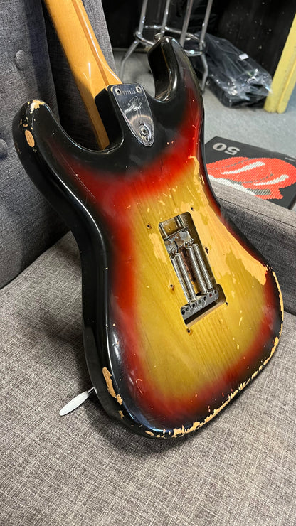 Fender 1975 Modded Strat 3 Colour Sunburst MN in Original Case