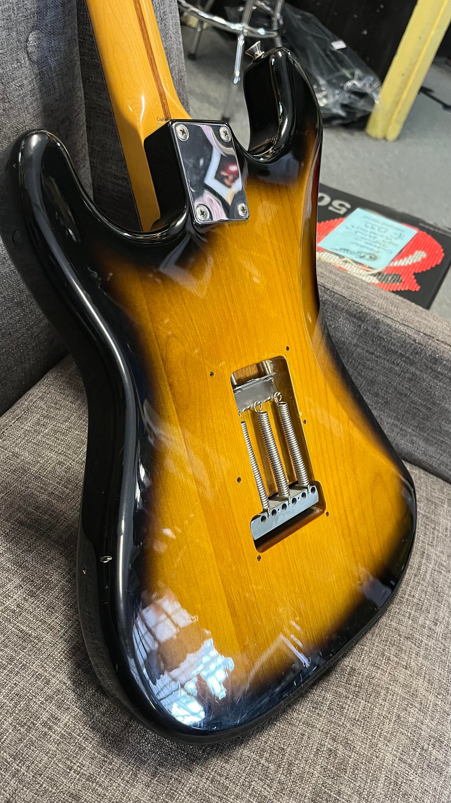 Second Hand Fender 57 reissue Strat 2 Colour Sunburst MN in Hard Case Serial # S066057