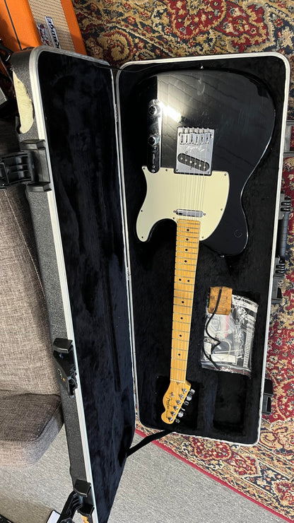 Second Hand 2010 Fender American Standard Tele Black MN in Hard Case Serial # US10097688