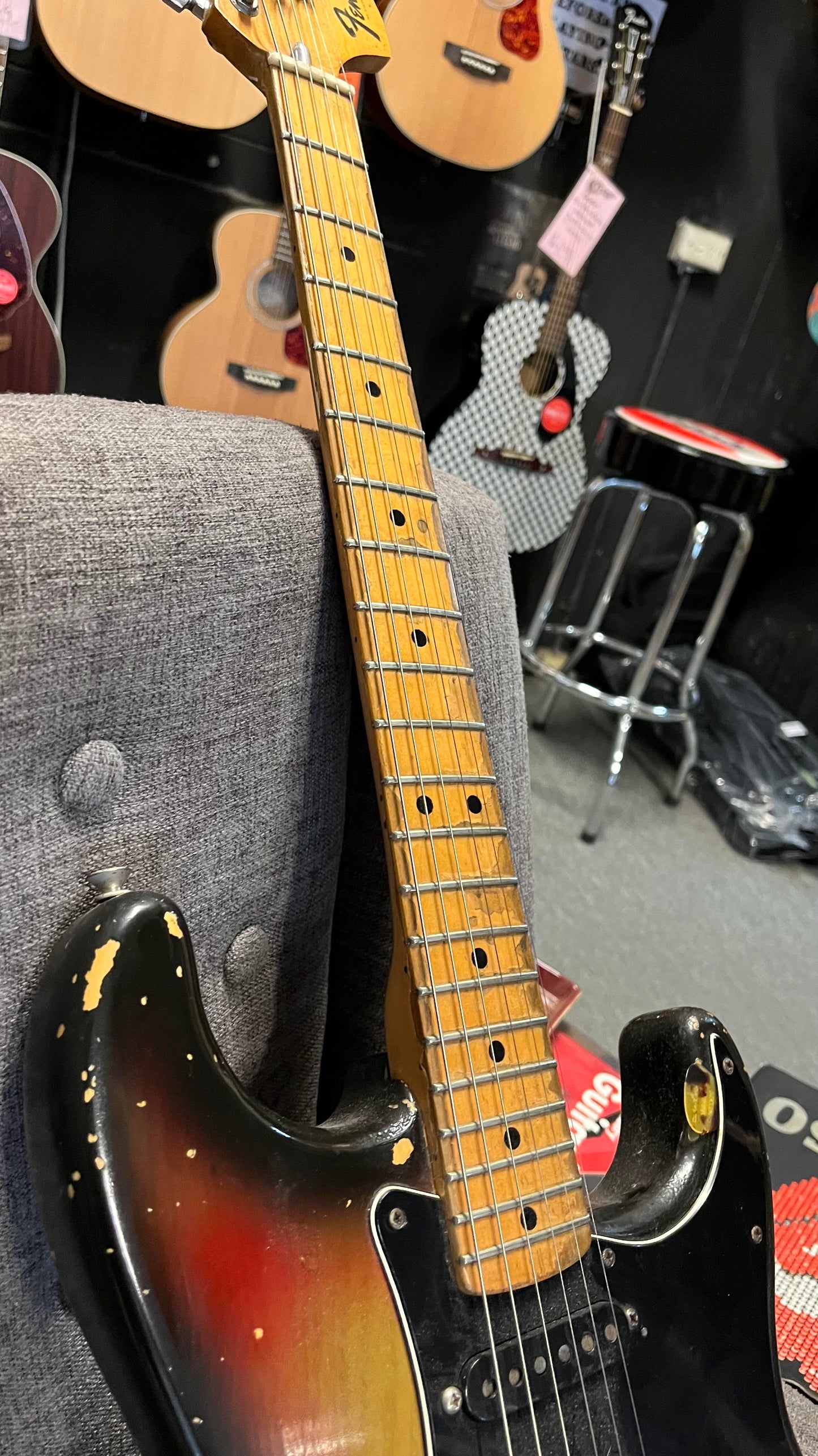 Fender 1975 Modded Strat 3 Colour Sunburst MN in Original Case
