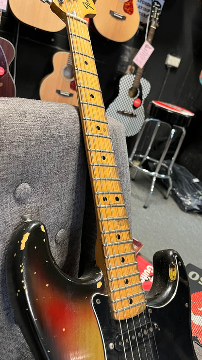 Fender 1975 Modded Strat 3 Colour Sunburst MN in Original Case