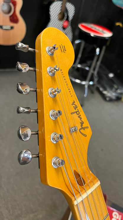 Second Hand Fender 57 reissue Strat 2 Colour Sunburst MN in Hard Case Serial # S066057