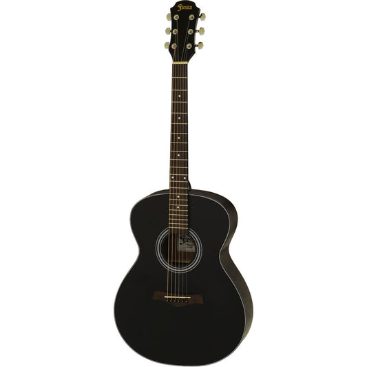 Aria Fiesta Series Folk Acoustic Guitar in Black Matte Finish The Perfect Choice for Beginners!