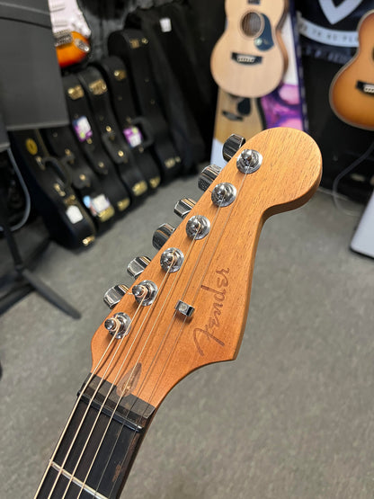 Second Hand Fender American Acoustasonic® Jazzmaster Tobacco Sunburst in Gig Bag Serial #US220761A