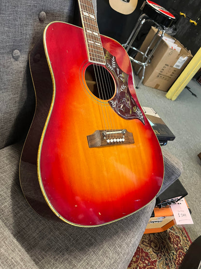 Second Hand Ibanez 684-6 Concord Hummingbird Copy with under saddle pickup in Hard Case