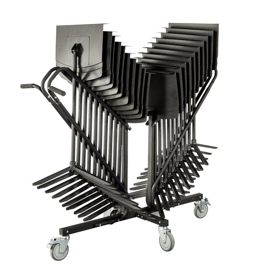Alges Music Stand Large Storage Cart and 20 Music Stand Bundle