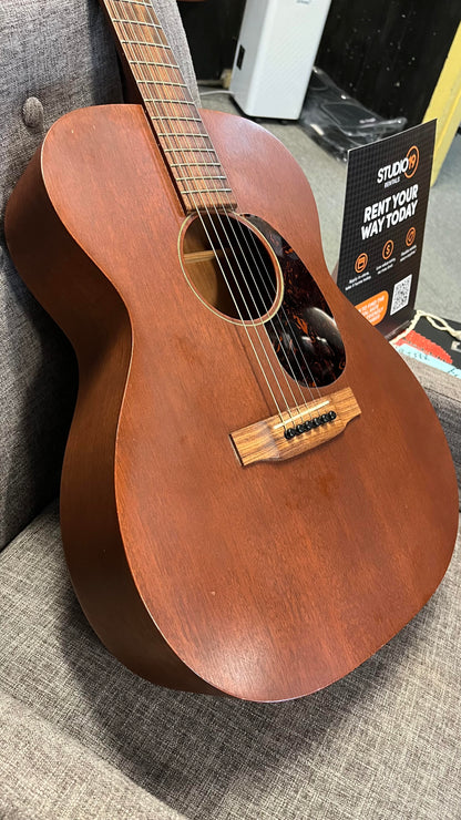 Martin OOO15M 2012 in Hard Case with K&K Pure Mini pickup Serial # 1593393